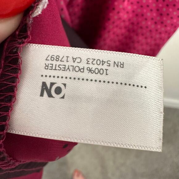 Y2K Old Navy Halter Babydoll Satin Slip Dress Open Back Pink Polka Dot Small - Picture 8 of 12